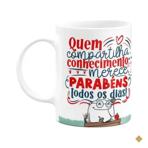 Caneca Flork Professor - Merece Parabéns Todos Os Dias