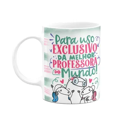 Caneca Flork Professora - Uso Exclusivo Da Melhor Do Mundo.