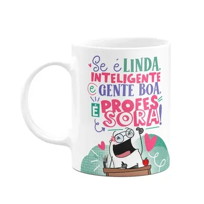 Caneca Flork Professora - Se For Assim, É Professora!.