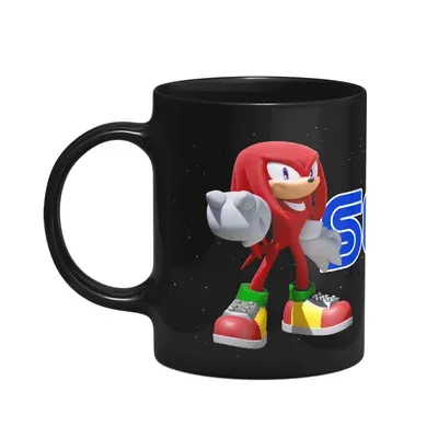 Caneca Gamer,sonic And Knuckles, Preta
