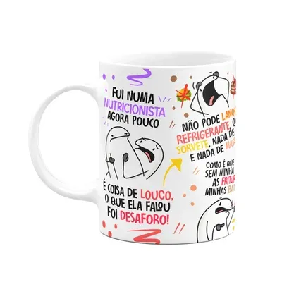 Caneca Divertida Flork,O Desaforo Da Nutricionista