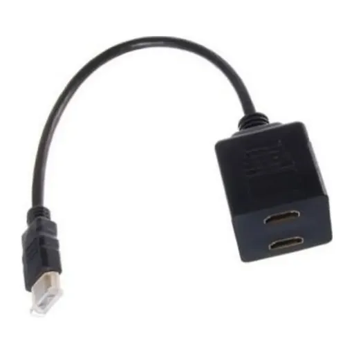 Cabo Hdmi Divisor Splitter Y HDMI Macho X 2 HDMI Fêmea 20cm