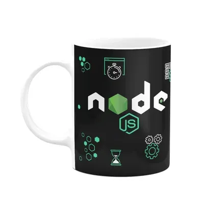 Caneca Dev,New Mug Node Js, B-dark