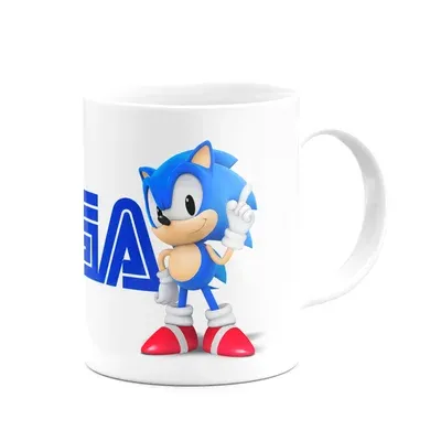 Caneca Gamer,Sonic And Tails,Branca