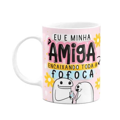 Caneca Divertida Flork, Amigas Encaixando A Fofoca