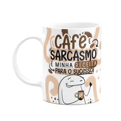 Caneca Divertida Flork,Café E Sarcasmo