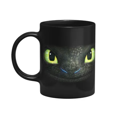 Caneca Geek - Banguela Como Treinar Seu Dragão - Preta