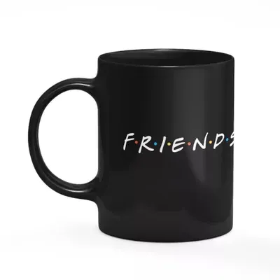 Caneca Geek - Friends Logo Séries - Preta