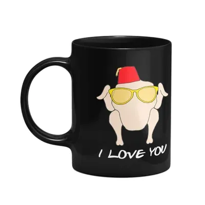 Caneca Geek - Friends Peru I Love You - Preta
