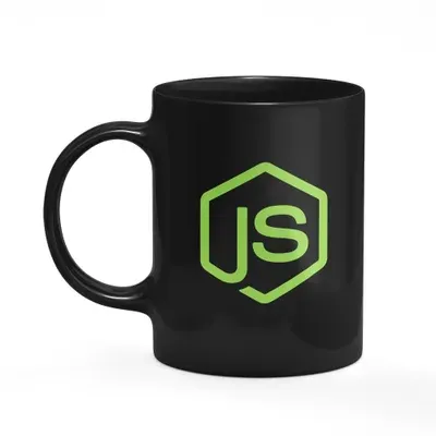 Caneca Geek Dev Programador - Node Js - Preta