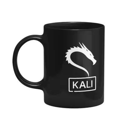 Caneca Geek Dev Linux - Kali Linux - Preta