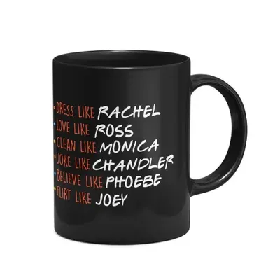 Caneca Geek - Like Friends Séries - Preta