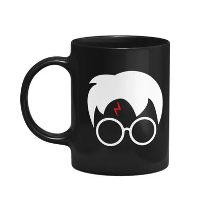 Caneca Geek - Harry Potter Glass Icon - Preta