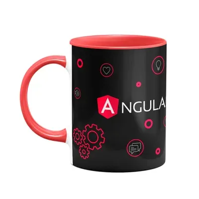 Caneca Dev Angular - Dark B-red