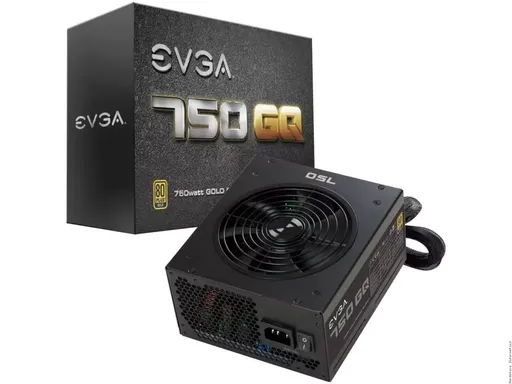 Fonte EVGA 750W GQ Series ATX12V 110-BQ-0750-V0 BQ 80 PLUS Gold