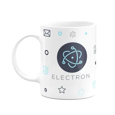Caneca Dev - Electron Js - Branca