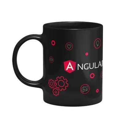 Caneca Dev Angular - Preta