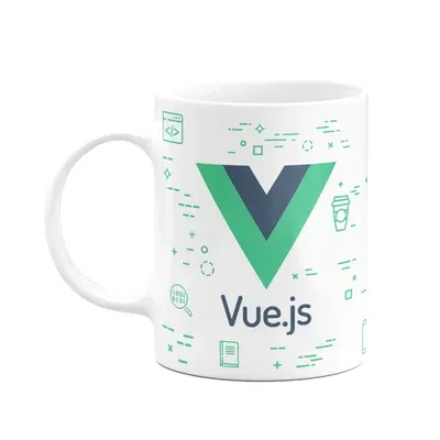 Caneca Dev - Vue Js - Branca