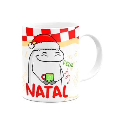 Caneca Flork Natal, Feliz Natal!, Branca