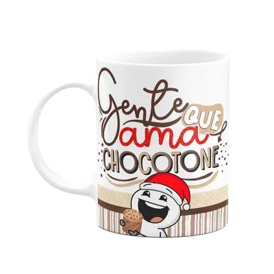 Caneca Divertida Natal, Gente Que Ama Chocotone