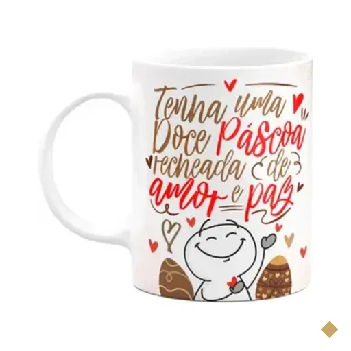 Caneca Páscoa Divertida - Tenha Uma Doce Páscoa