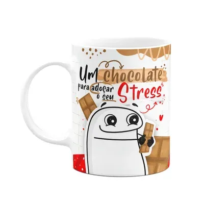 Caneca Flork Páscoa - Um Chocolate Para Adoçar O Seu Stress