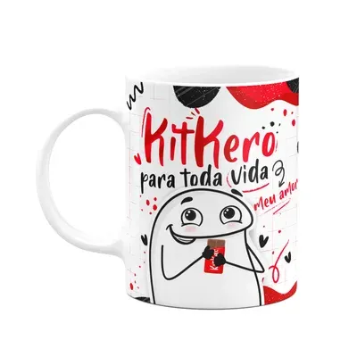Caneca Flork Páscoa- Kitkero Para Toda Vida Meu Amor