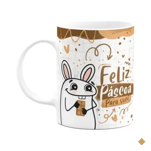 Caneca Flork Páscoa- Feliz Páscoa Para Você