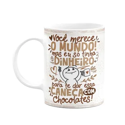 Caneca Páscoa Divertida - Só Tinha Essa Caneca Com Chocolates
