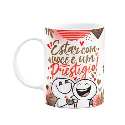 Caneca Páscoa Divertida - Estar Com Você É Um Prestígio