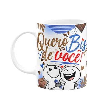 Caneca Páscoa Divertida - Quero Bis De Você!