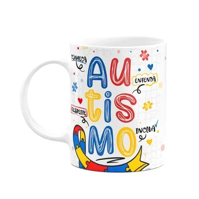 Caneca - Autista -  Conheça, Respeite, Entenda, Inclua