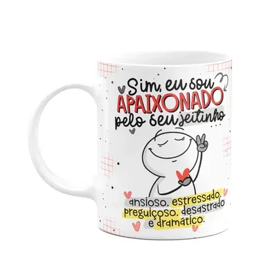 Caneca Funny Namorados - Sou Apaixonado Pelo Seu Jeitinho