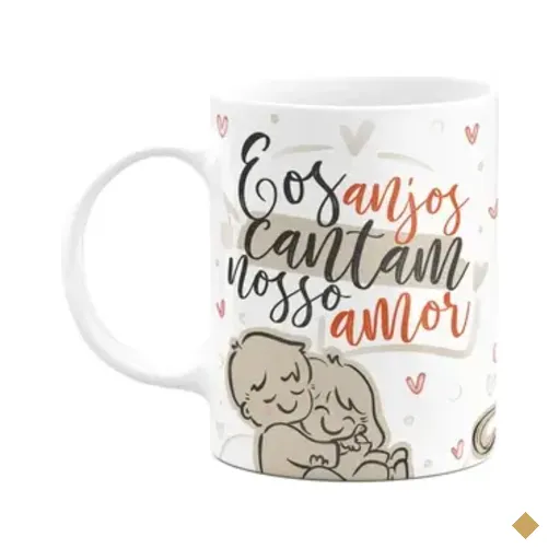 Caneca Namorados - E Os Anjos Cantam Nosso Amor