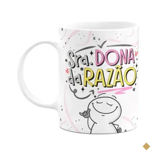 Caneca Funny Namorados, Senhora Dona Da Razão