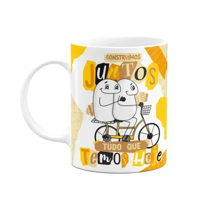 Caneca Flork Namorados, Construímos Juntos Tudo O Que Temos