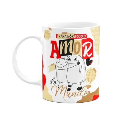 Caneca Flork Namorados - Para Nós Todo Amor Do Mundo