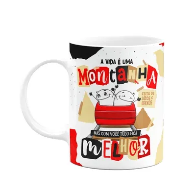 Caneca Flork Namorados - A Vida É Uma Montanha