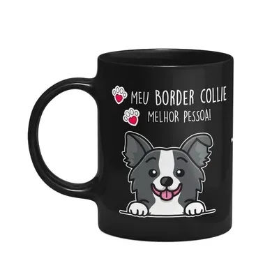 Caneca Dog - Meu Border Collie Puppy, Melhor Pessoa!