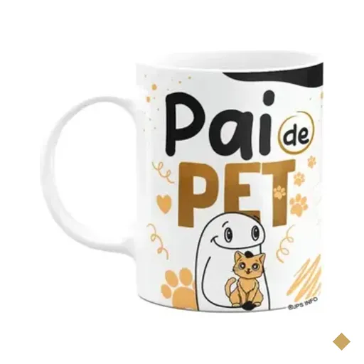 Caneca Flork Dia Dos Pais - Pai De Pet Gato