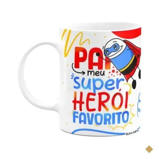 Caneca Flork Dia Dos Pais - Pai, Meu Super Herói Favorito