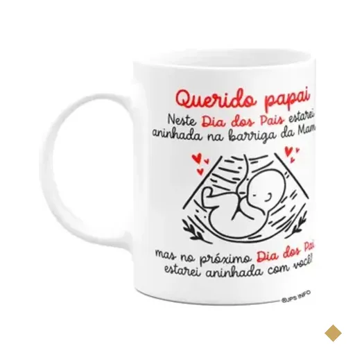 Caneca Dia Dos Pais - Querido Futuro Papai De Menina - M2