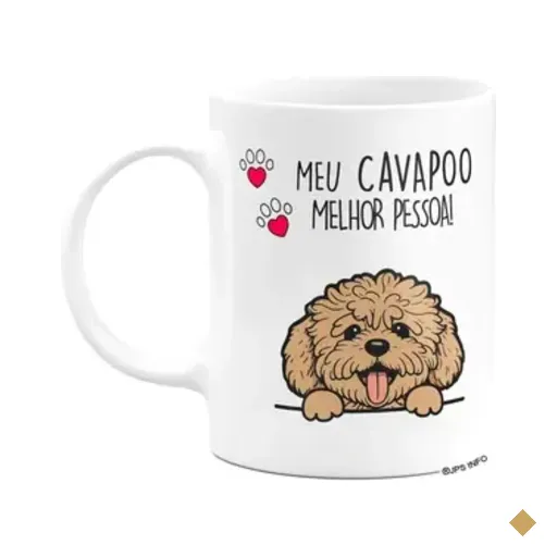 Caneca Dog - Meu Cavapoo Cavoodle, Melhor Pessoa!