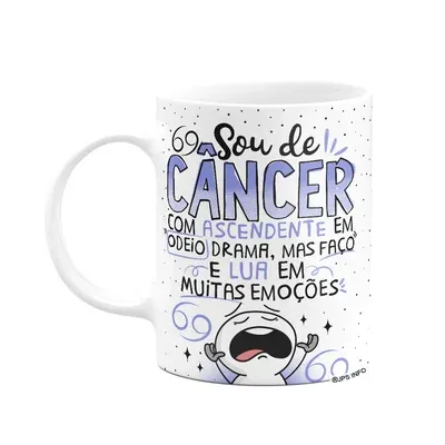 Caneca Funny Signos - Sou De Câncer - 325ml Branca