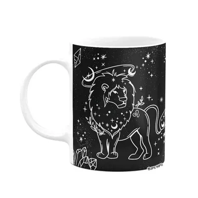 Caneca Dos Signos - Signo De Leão - 325ml B-dark