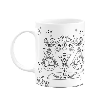 Caneca Dos Signos - Signo De Libra - 325ml Branca