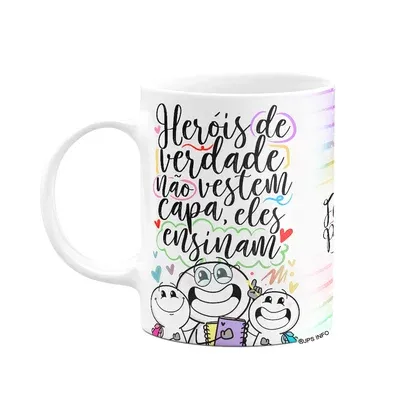 Caneca Funny Professor - Heróis De Verdade Ensinam