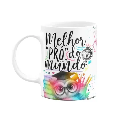Caneca Professor Coruja - Melhor Prô Do Mundo