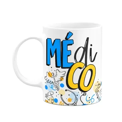 Caneca Profissões - Médico - 325ml Branca