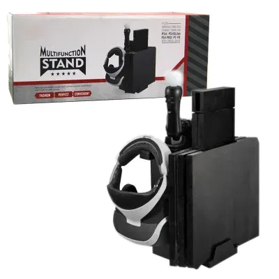 Torre Base Vertical Carregador Cooler Ps4 Fat Slim Pro Vr